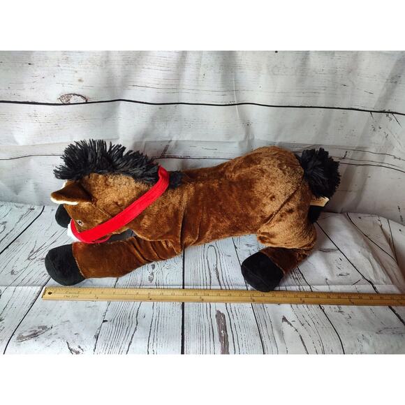 Dan Dee Brown Horse Pony Plush Stuffed Animal Large 24” Bridle No Saddle - Picture 6 of 6